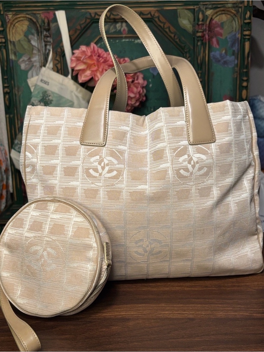 Chanel Travel Line Tote and Pouch